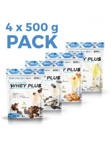 Pack Whey Plus 4 ud x 500 gr