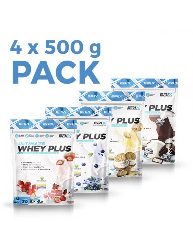 Pack Whey Plus 4 ud x 500 gr
