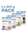 Pack Whey Plus 4 ud x 500 gr