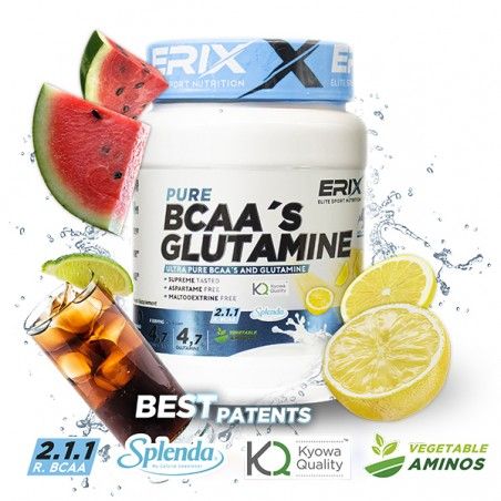 BCAA´S + GLUTAMINA 500 G LIMÓN