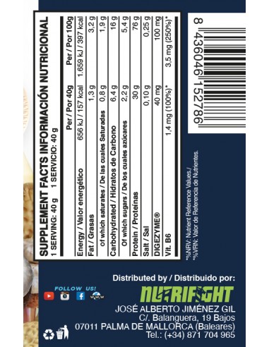 Protein Shake whey 40 Gr. Cookies