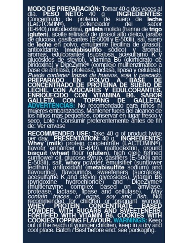 Protein Shake whey 40 Gr. Cookies