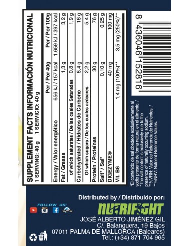 Protein Shake whey 40 Gr. Vainilla