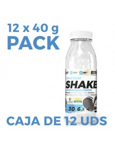 Protein Shake whey 12 ud x 40 Gr (Sabor Black cookies)