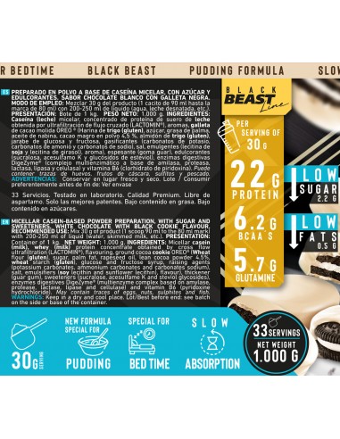 Mousse Casein 1 kg Black...