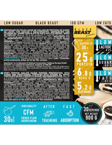 ISO Zero 900 Gr. Black cookies/Choco...