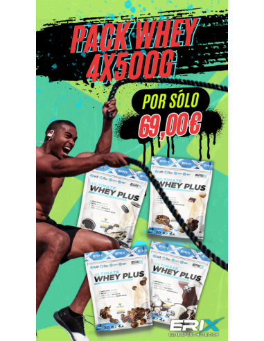 PACK WHEY PLUS 4 x 500 GR