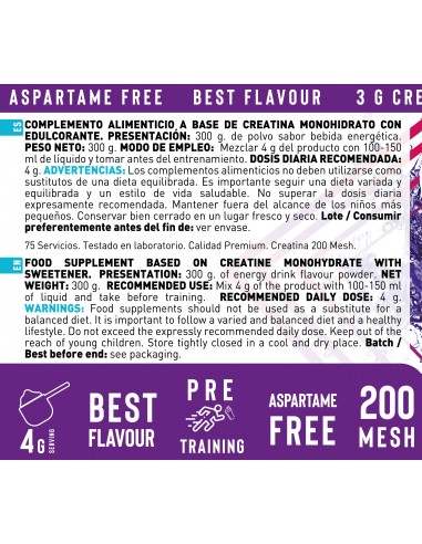 Creatina Energy Drink 300 gr.