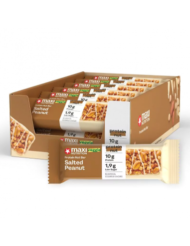 Barrita de proteína Cacahuete salado 45gr x 12ud