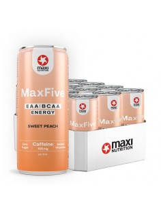 Maxfive Bebida Energética EAA/BCAA Melocotón Dulce 330 ml 2