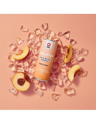 Maxfive Bebida Energética EAA/BCAA Melocotón Dulce 330 ml