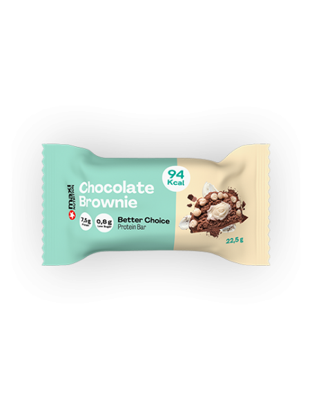 Barrita proteína Better Choice Brownie de chocolate 15 ud x 22,5 gr