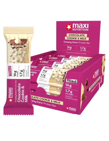 Barrita proteína Choco, Cookie & Milk 45 gr x 12 ud