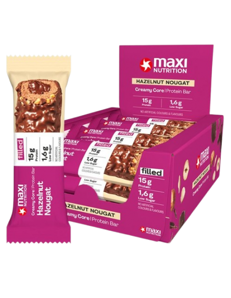 Barrita proteína Avellana & Turrón 45 gr x 12 ud