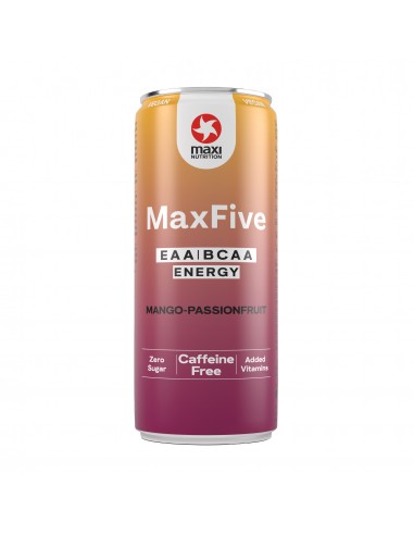 MaxFive Bebida Energética EAA/BCAA Mango-Maracuyá 330 ml