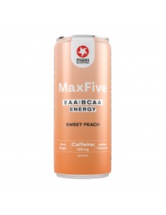 Maxfive Bebida Energética EAA/BCAA Melocotón Dulce 330 ml