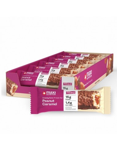 Barrita proteína Caramelo & Cacahuete 45 gr x 12 ud