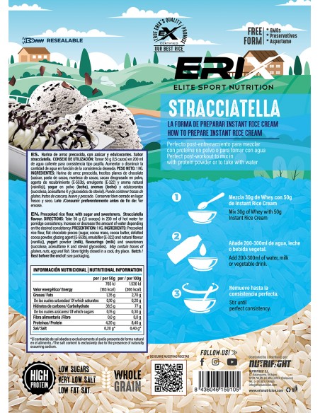 Crema de Arroz 1KG (Sabor Chocolate Blanco)