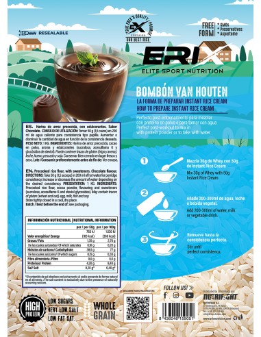 Crema de Arroz 1Kg (Sabor Chocolate)