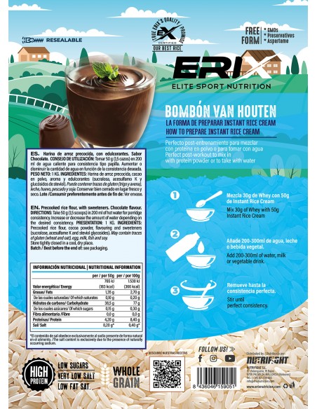 Crema de Arroz 1Kg (Sabor Chocolate)