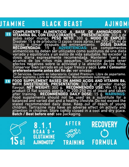 Glutamina AJINOMOTO 300 gr (Sabor Mango)