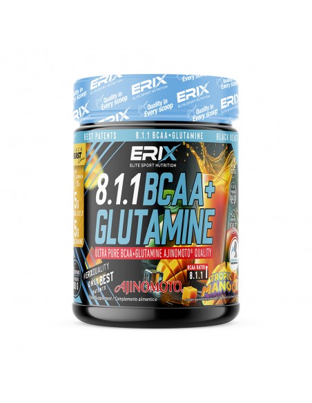 Glutamina + BCAA AJINOMOTO 300 gr (Sabor Mango)
