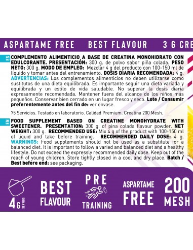 Creatina Piña Colada 300 gr.