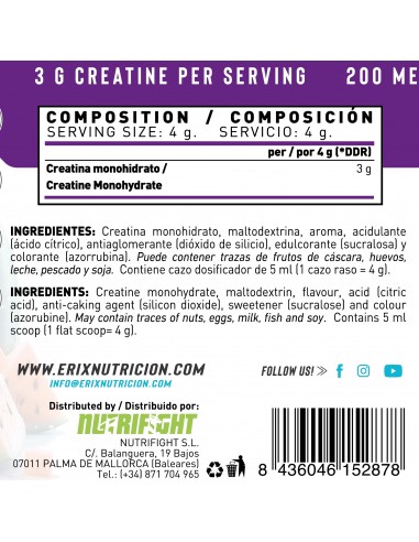 Creatina 300 gr. Sandia