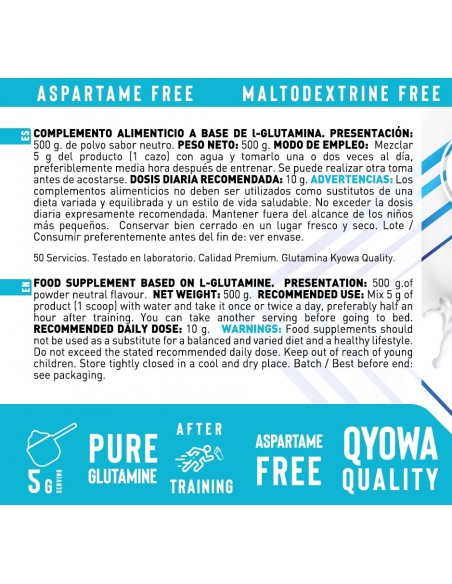 GLUTAMINA KYOWA 500 G NEUTRA