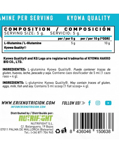 GLUTAMINA KYOWA 500 G NEUTRA