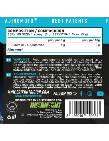 Glutamina AJINOMOTO 300 gr (Sabor Neutra)