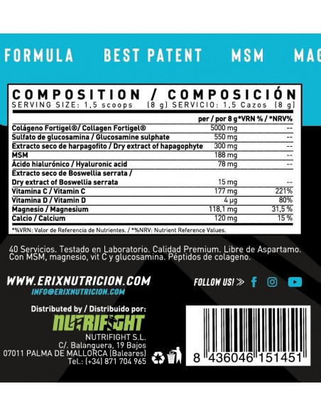 Collagen X-Joint Fortigel 320 gr (Sabor Limón)