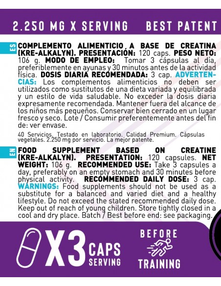 KRE-ALKALYN (120 Cápsulas)