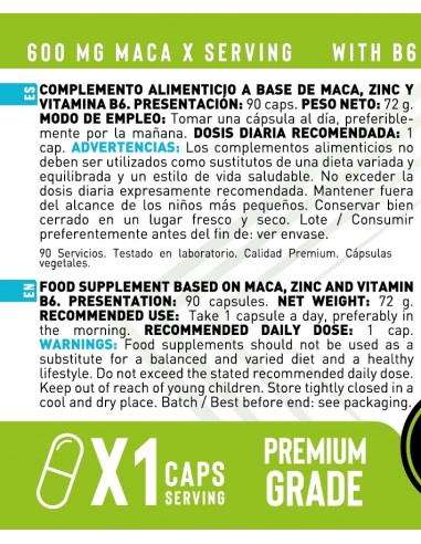 Pure Maca (90 Cápsulas)