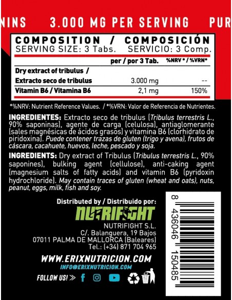 TRIBULUS TERRESTRIS (90 Cápsulas) TRIBULUS TERRESTRIS (90 Cápsulas)