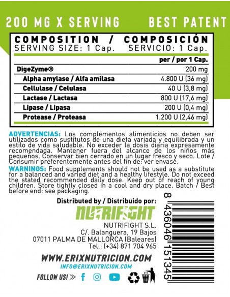 Digezyme (90 Cápsulas)