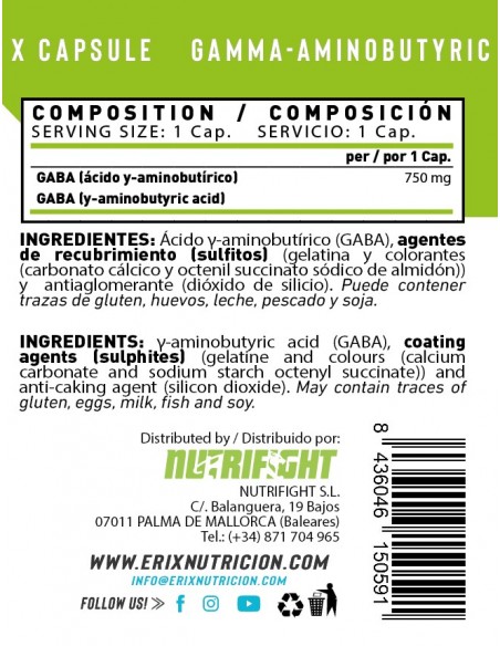 GABA (100 Cápsulas)