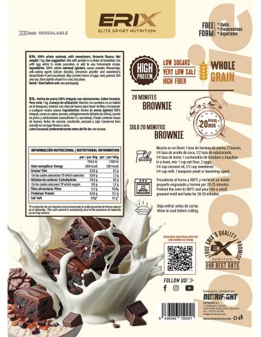 HARINA DE AVENA 1 KG BROWNIE