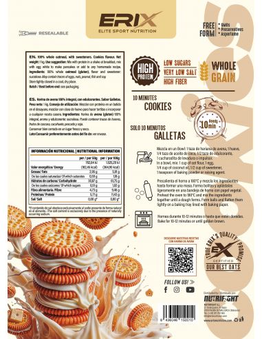 HARINA DE AVENA 1 KG GALLETA