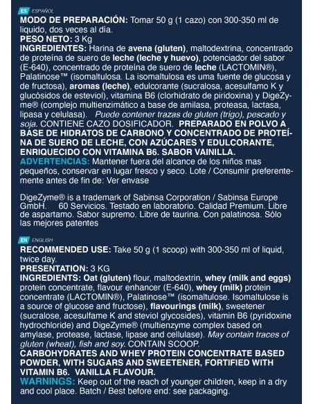 TITAN GAIN 3 KG  (Sabor Vainilla)