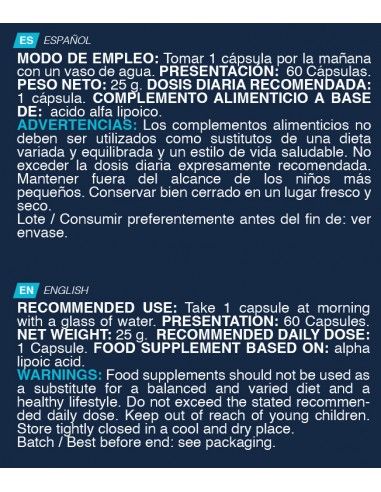 R-ALA 250 MG (60 Cápsulas)