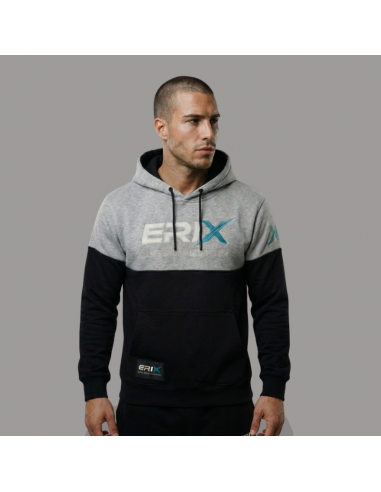 Sudadera Capucha Gris/Negro