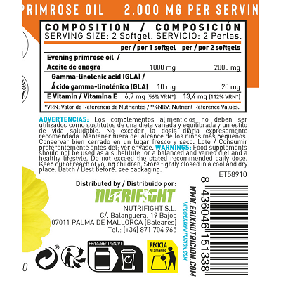 Aceite de Onagra (90 Cápsulas)