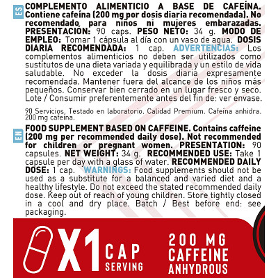 COFFE BOOSTER (CAFEÍNA) 90 Cápsulas