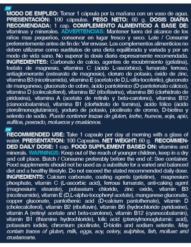 MULTI VITAMINAS & MINERALES 100 CAPS