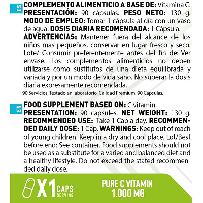 VITAMINA C 1000 MG 90 CAPS