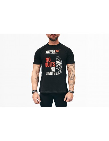 Camiseta "NO QUITS, NO LIMITS" Negra