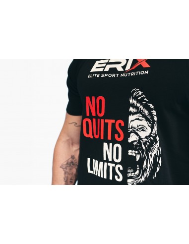 Camiseta "NO QUITS, NO LIMITS" Negra
