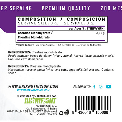 Creatina Monohidrato 500 G