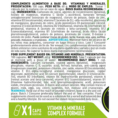 MULTI VITAMINAS & MINERALES 100 CAPS